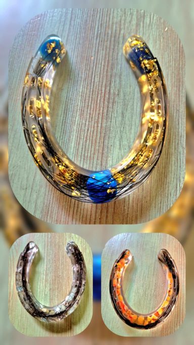 Hufeisen mit Tierhaar